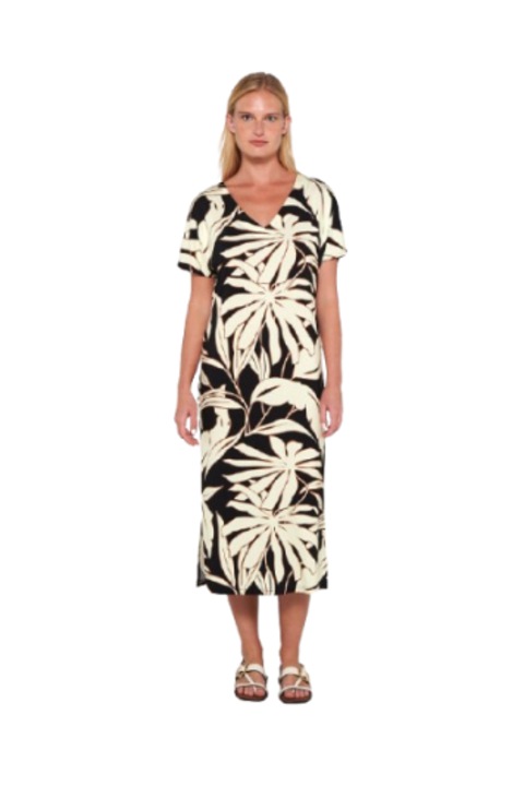 Rochie de dama, Vamp, 20491, viscoza, maro inchis, Maro inchis