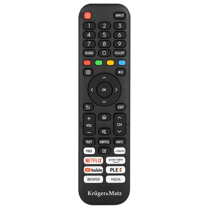 Televizor Kruger&Matz, 32", 81 cm, HD, Smart TV, D-LED, 715x470x190mm