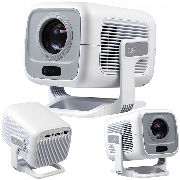 Proiector Multimedia Portabil, CIRON, TP300 FHD 1080P, Android 11, Auto Focus, Wi-Fi 6, Bluetooth 5.2, 450 ANSI, Suport 4K, Experienta Cinema Home Video
