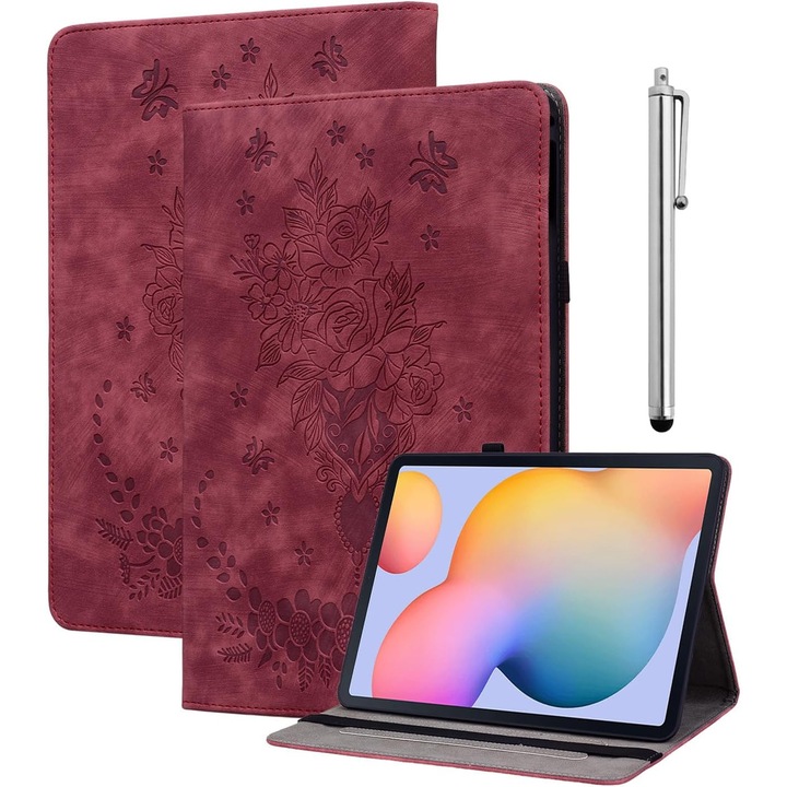 Husa KEDBBAO Compatibila cu Samsung Galaxy Tab S6 Lite 10.4 inch Rosie