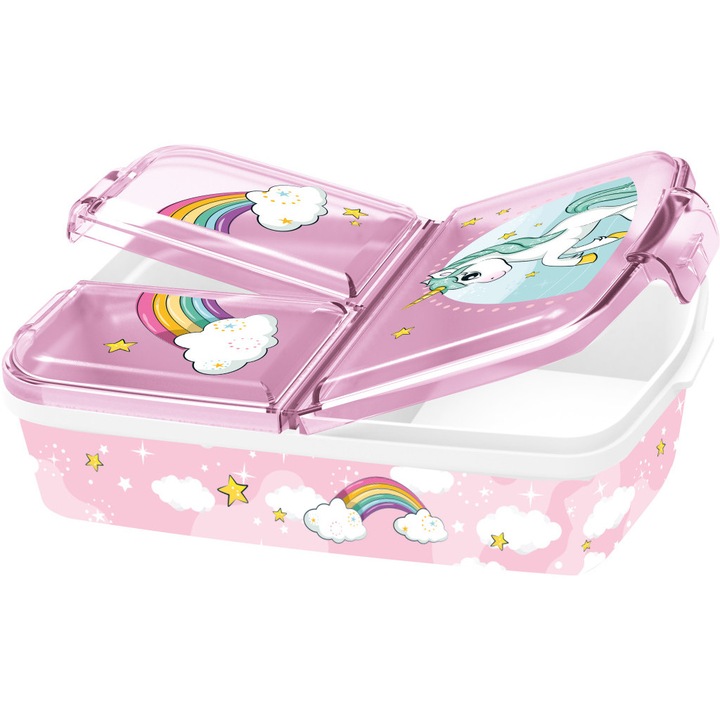 Cutie de gustari cu mai multe compartite, cutie de sandvis Unikornis Range