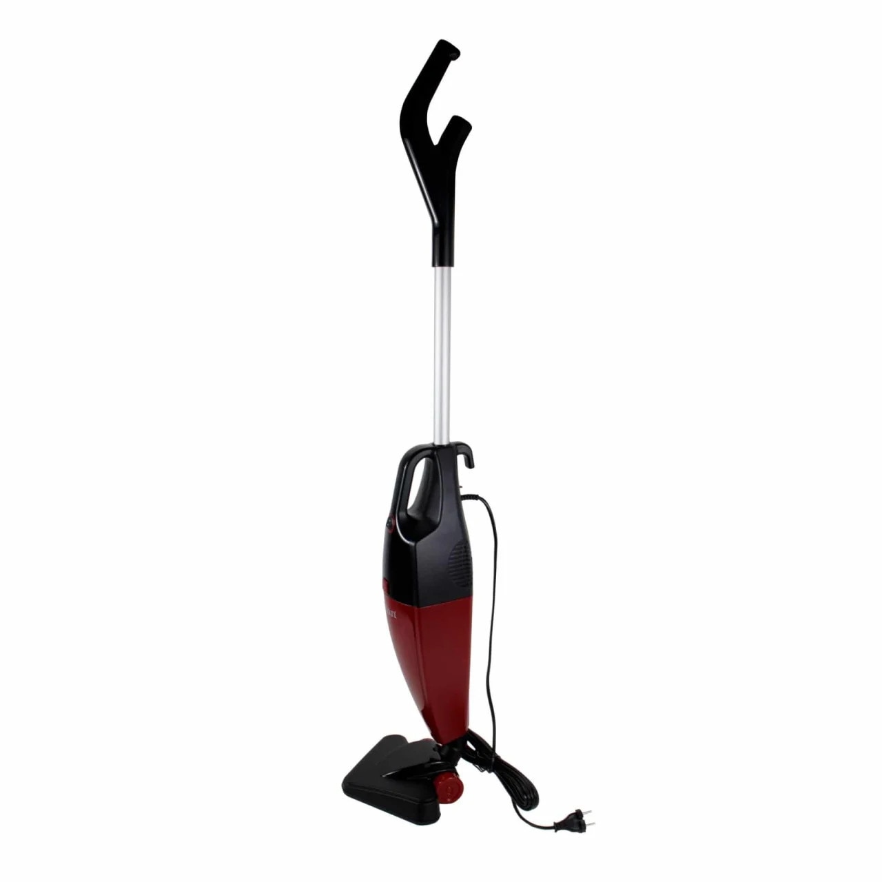 Aspirator vertical 800W fara sac cu recipient 2L si talpa rotativa triunghiulara, rosu