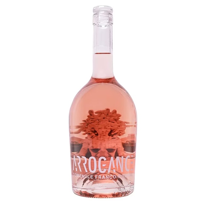 Vin Rose Demidulce, Domeniile Franco-Romane Arrogance Merlot & Pinot Noir, 14.5%, 0.75L