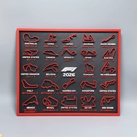 Scena F1 tridimensionala - Scena cu harta traseului de curse F1 - Calendar de curse de formula 1 - Colectie exclusiva pentru fanii F1