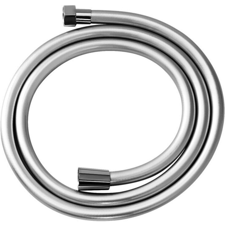 Hose de dus flexibil, 1200mm, rezistent la rasucire, finisaj cromat, conexiune universala 1/2"