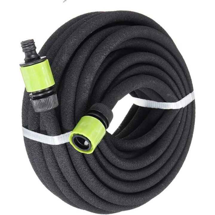 Porózus öntözőtömlő, 8m/15m, 16mm külső átmérő, tartozékkészlettel