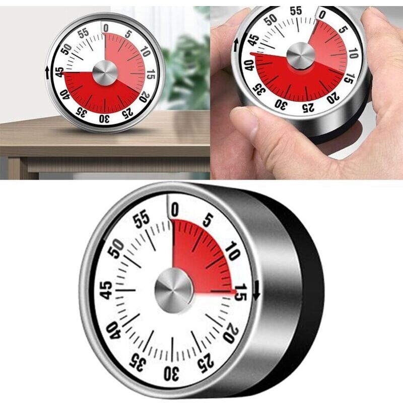 Ceas Timer Ceas de bucatarie mecanic, timer vizual, design magnetic, 55x55x10cm ...