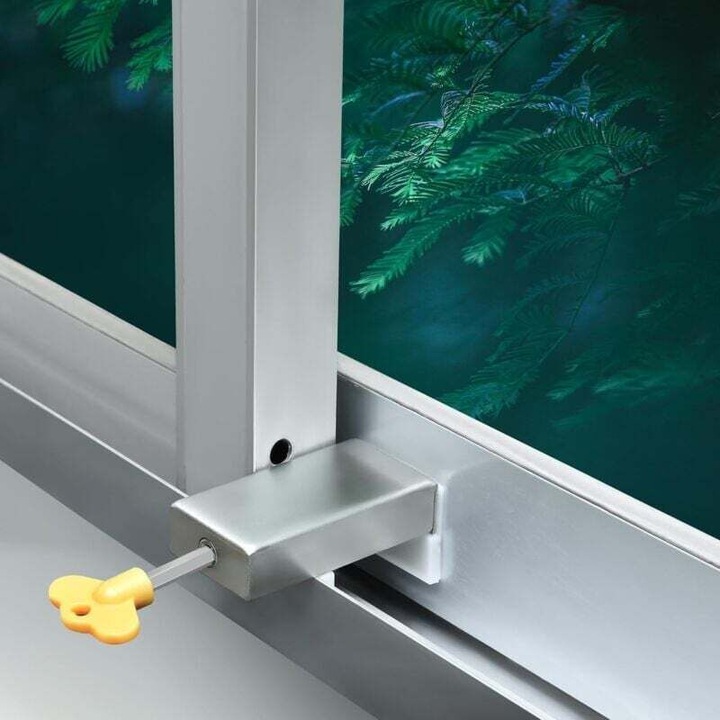 Set de 2 incuietori ajustabile pentru feronerie de fereastra, otel inoxidabil, usor de instalat, fara gaurire
