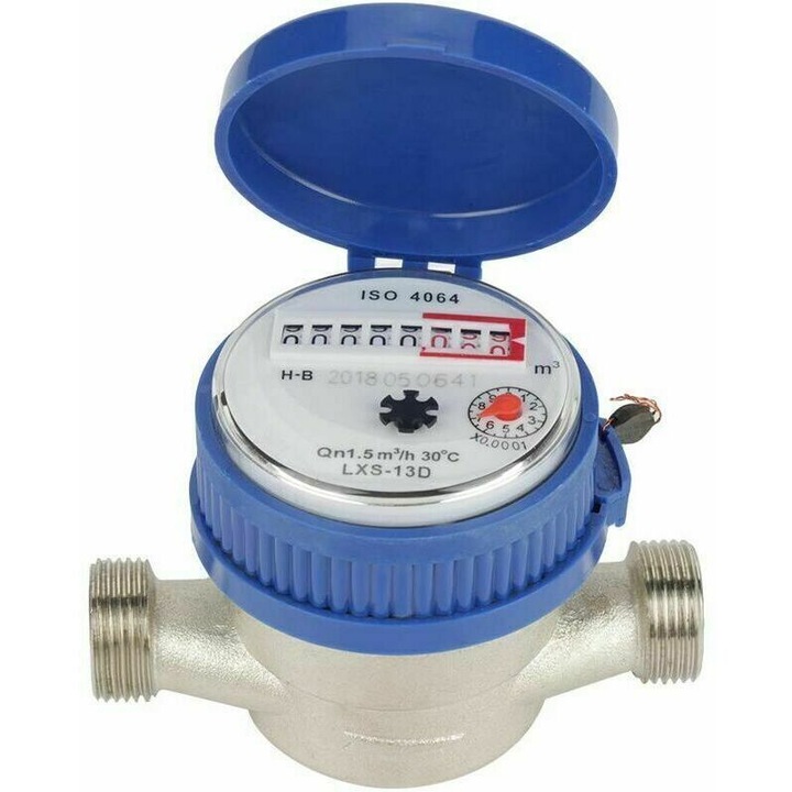 Contor apa rece 15mm, cu functie de rotire, dimensiuni 11.5x7.5x8.5cm