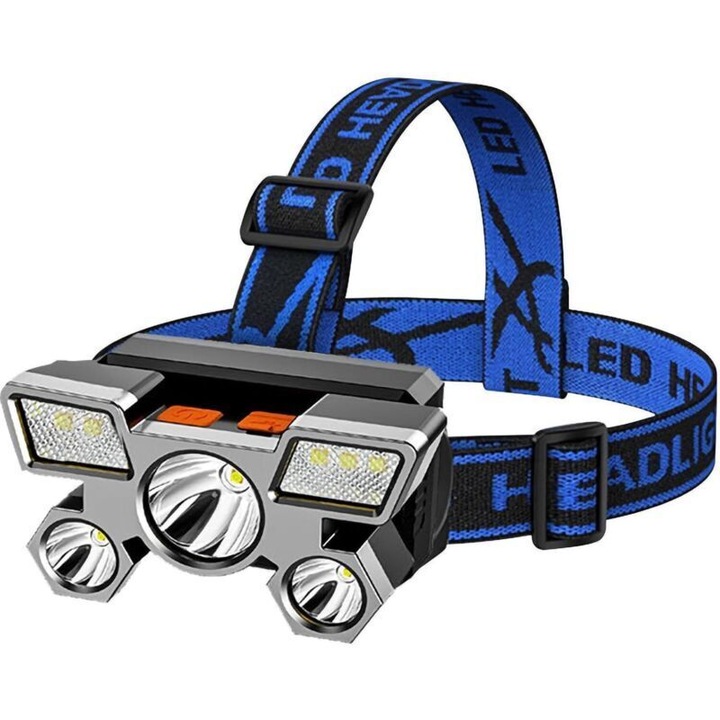 LED фенер, 5W, USB презареждаем, водоустойчив, ултралек, за къмпинг, приключения, туризъм, 10-20 часа автономност