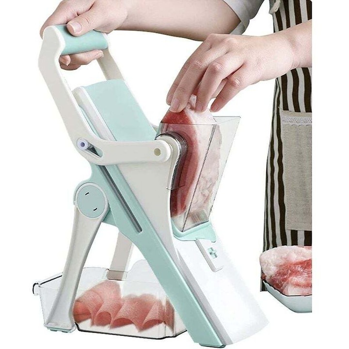 Feliator manual multifunctional 5 in 1, lame inox, alb, 20x10x8cm