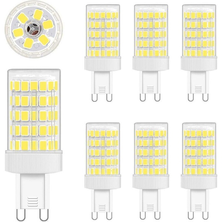 LED крушка G9 10W 6000K 900LM студено бяла 360 ъгъл комплект 6 бр.