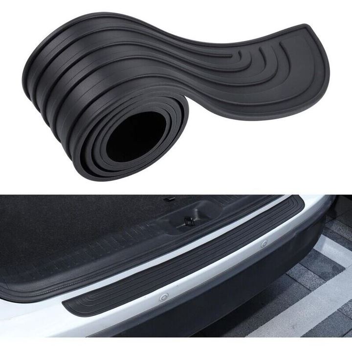 Protector bumper auto, 90x7cm, cauciuc, autocolant, pentru majoritatea masinilor