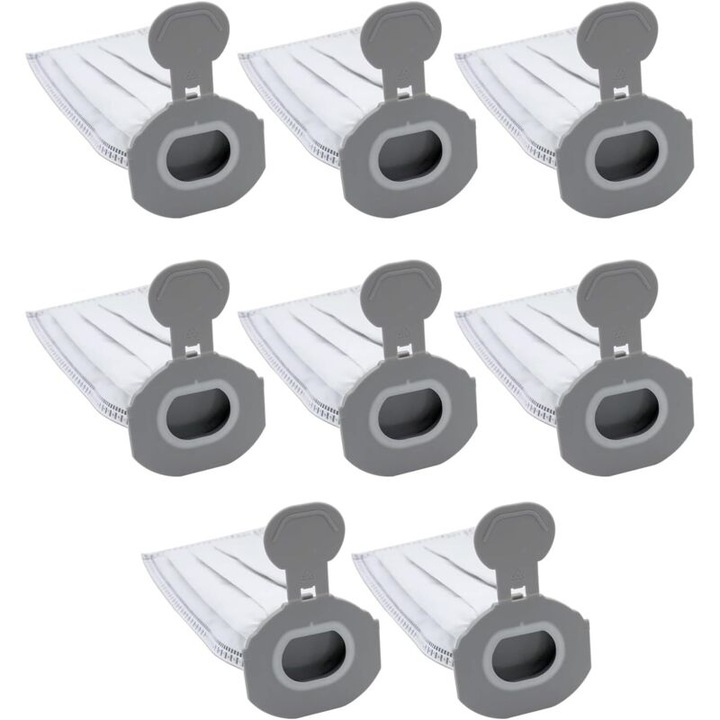 Pachet de 8 saci de vid pentru aspirator FP7, compatibili cu Vorwerk Kobold VK7 FP7, filtrare 5 straturi, instalare usoara