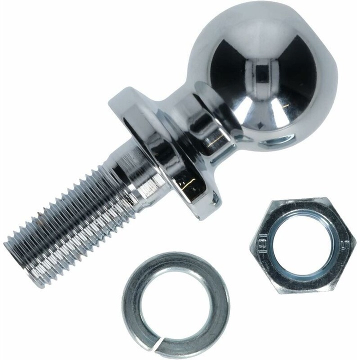 Utánfutó vonóhorog 50mm, M19x50mm menet, 3500kg kapacitás, fekete