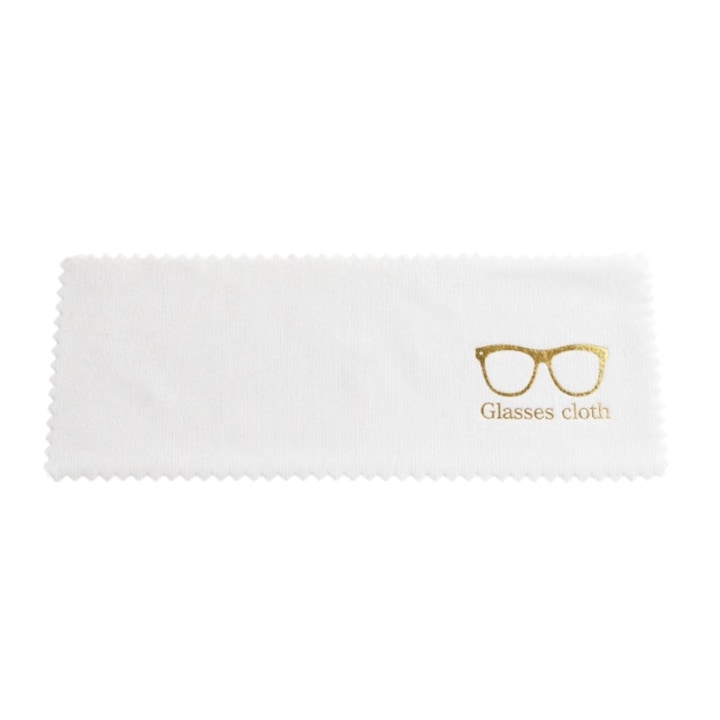 Laveta microfibra Super Fina pentru ochelari, curatare delicata fara urme, reutilizabila, culoare Alba