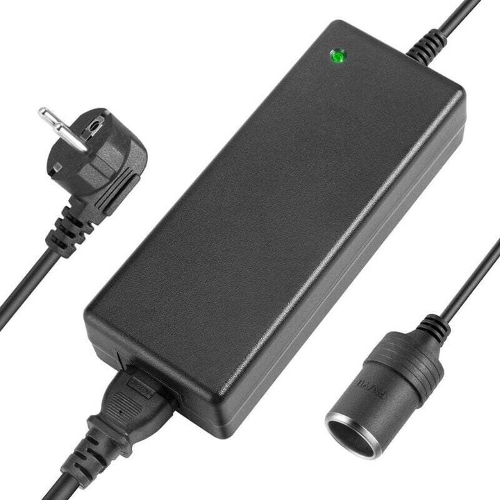 AC-DC hálózati adapter 12V 10A 120W kábel 217cm 11.5x5.8x3.5cm