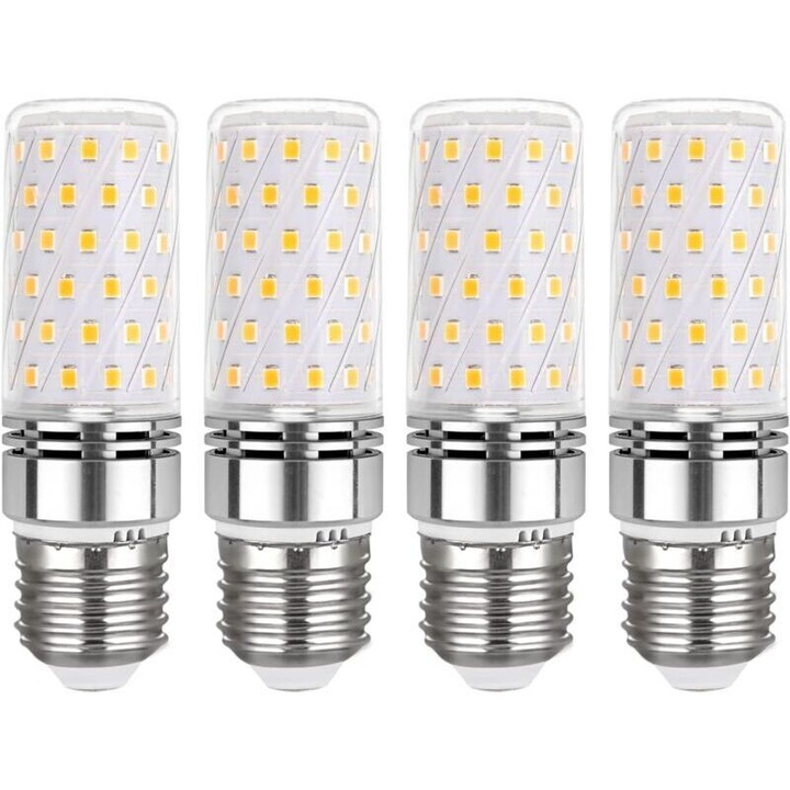 LED Izzó E27 16W 3000K 1450LM meleg fehér 31x102mm 4 darabos szett