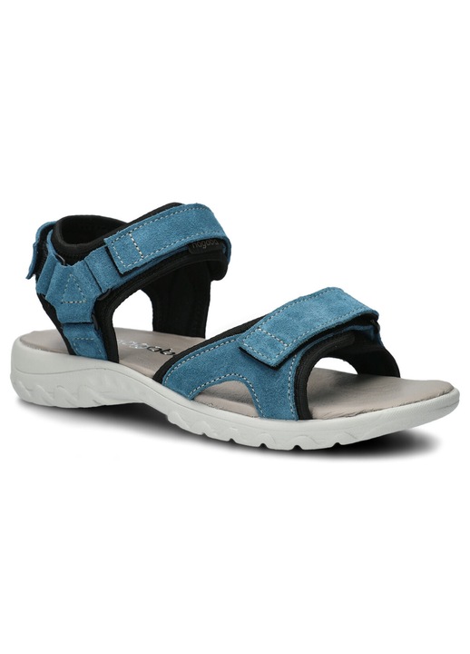 Sandale dama, Nagaba, Modelul 266, Piele naturala, Albastru denim, Albastru denim