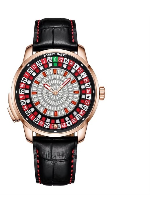 Мъжки часовник Bonest Gatti Roulette BG8004-L2, Автоматичен, Черен
