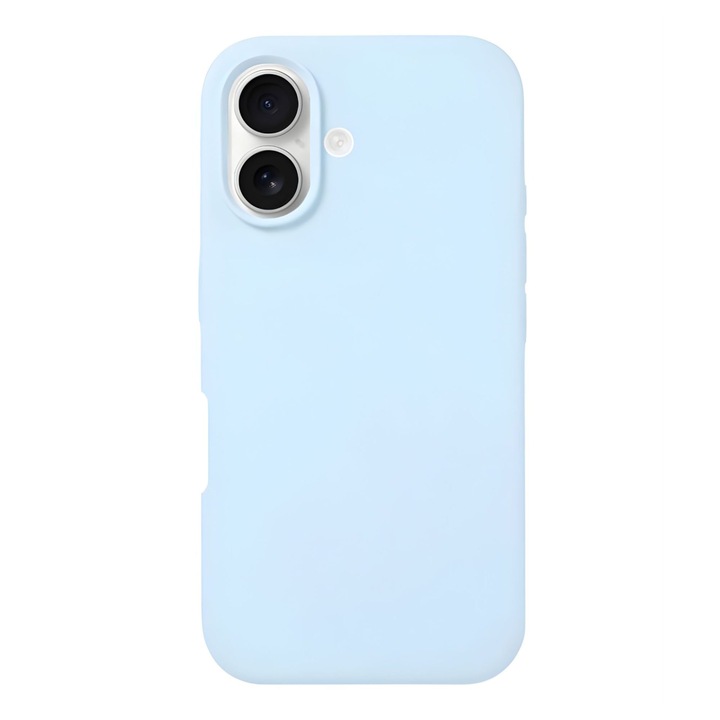 Husa de Protectie Telefon, Flippy, Compatibila cu iPhone 16, Silicon Premium Antisoc, Anti-Zgirieturi, MagSafe, Acces Camera Control, Protectie 360, Interior Microfibra, Albastru