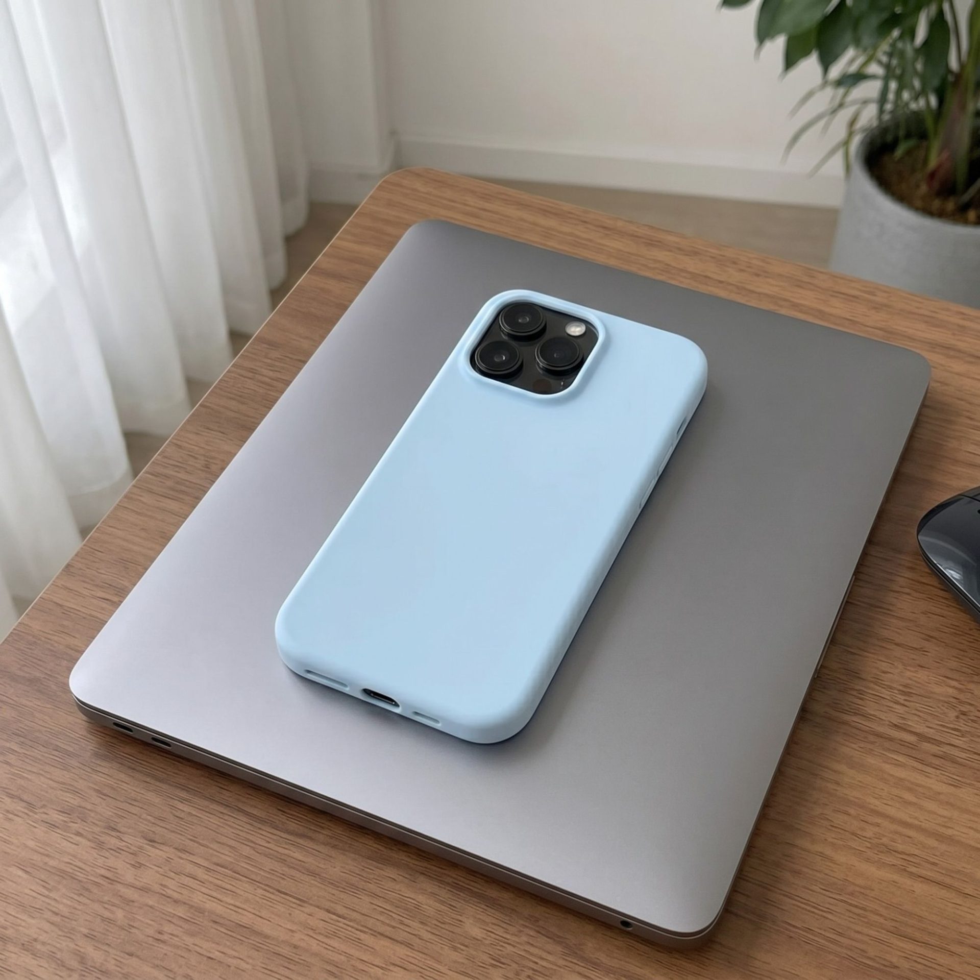 Husa de Protectie Telefon, Flippy, Compatibila cu iPhone 16 Pro, Silicon Premium Antisoc, Anti-Zgirieturi, MagSafe, Acces Camera Control, Protectie 360, Interior Microfibra, Albastru