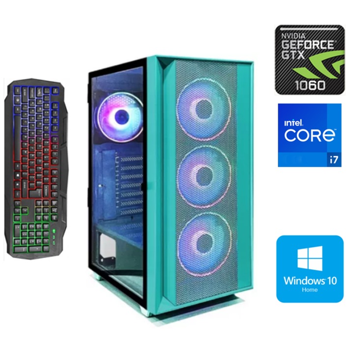 PC Gaming KIDS OK 3-7 Ani Intel ® I7 2600, Video NVidia® GForce GTX 1060 DDR5 256Biti, 16 GB RAM, 500GB Hdd, enj