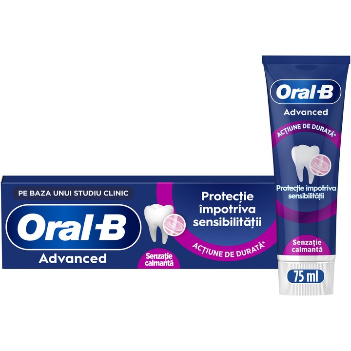 Паста за зъби Oral-B Advanced Sensitivity Protection Calm Sensation, Аромат на евкалипт и мента, 75 мл
