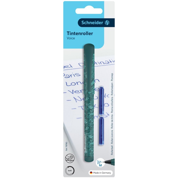Roller Schneider Voice cu 2 rezerve/blister2, Verde