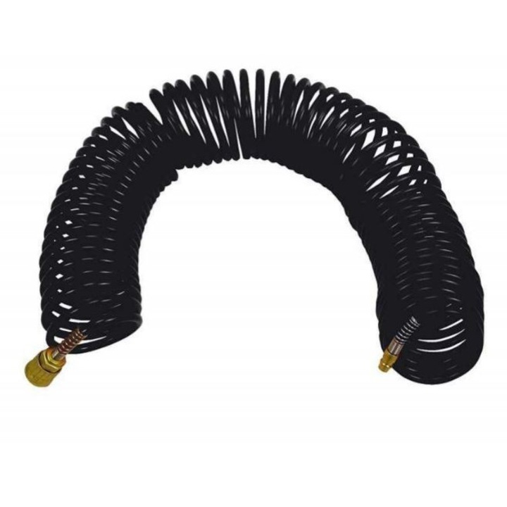 Furtun spiralat Stanley 15m cu mufa rapida