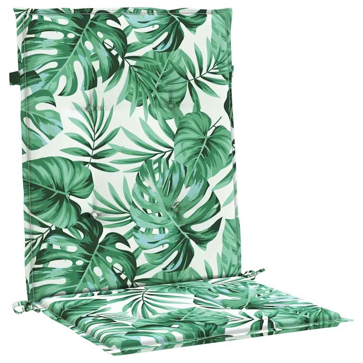 vidaXL Hátpárnák 2 db Levél mintázat 100 x 50 x 3 cm Oxford Szövet 361310