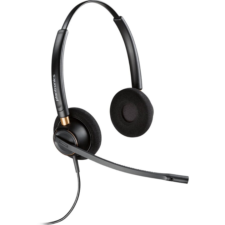 Casti Call Center Plantronics ENCOREPRO 520, USB, Negre 89434-02