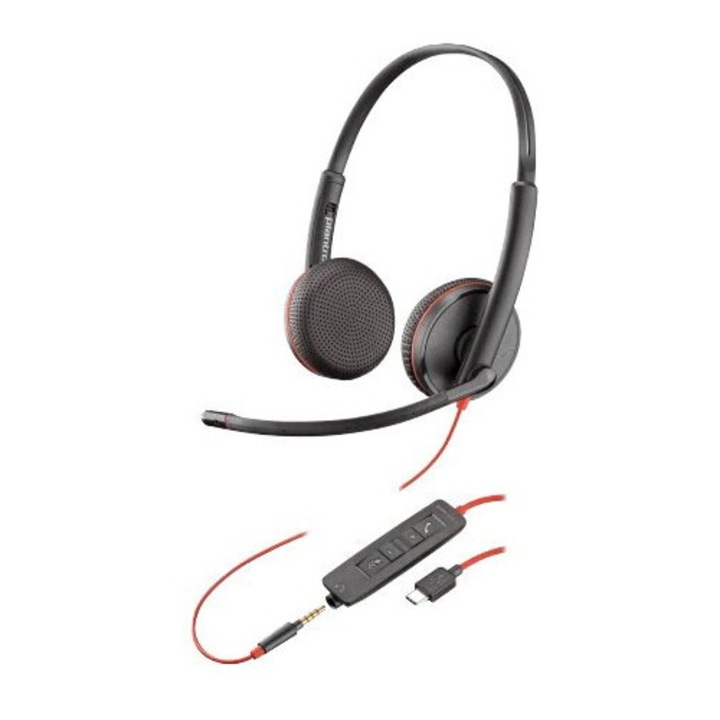 Casti Plantronics Blackwire 3225 (209751-101) Banda de fixare pe cap Conector 3, 5