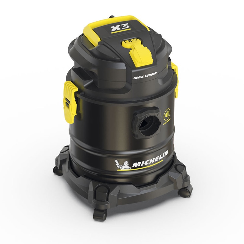 Aspirator silentios uscat/umed Michelin, X3 20L S, 20l, 800W, 18kPa, functie suflare, cuva inox