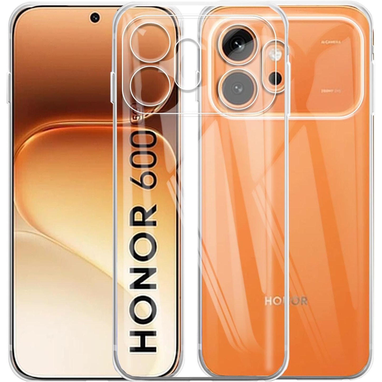 Husa pentru Honor 600, Anti-Shock 1.5mm, cu protectie lentile, transparenta