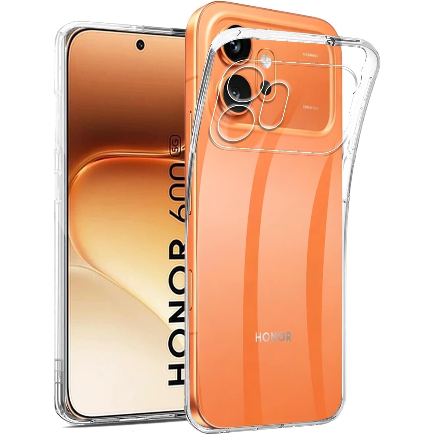 Husa pentru Honor 600, Anti-Shock 1.5mm, cu protectie lentile, transparenta