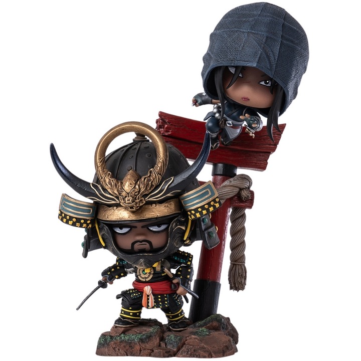 Figurina PureArts Assassin's Creed – Qlectors Naoe & Yasuke