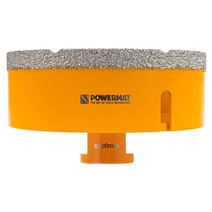 Carota diamantata pentru ceramica PM-DWK-100M14M, 100 mm, Powermat PM1580