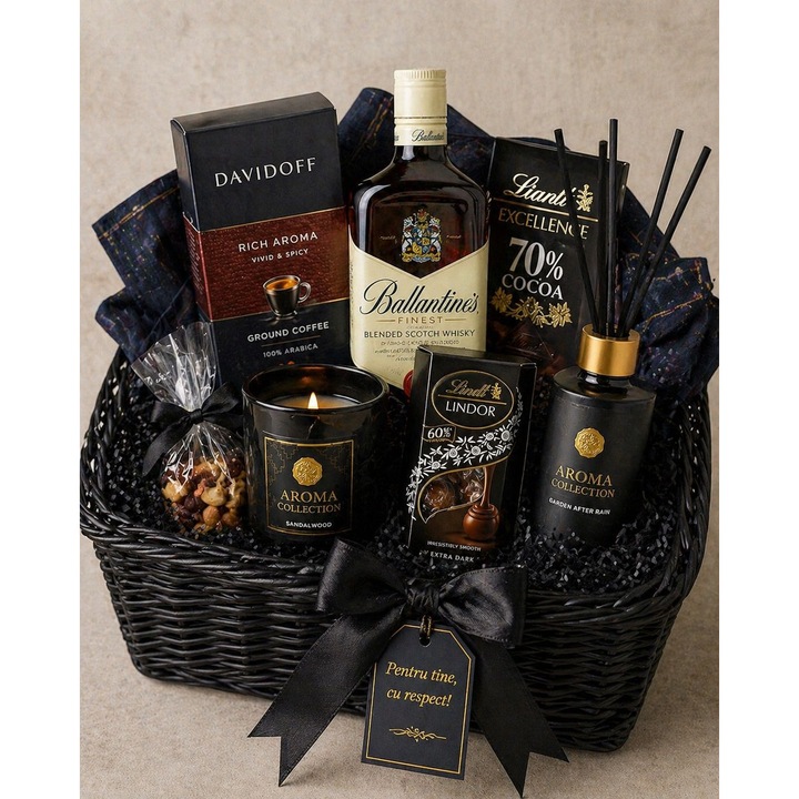 Prémium Ajándékkosár „Black Royal Indulgence” Leírása
