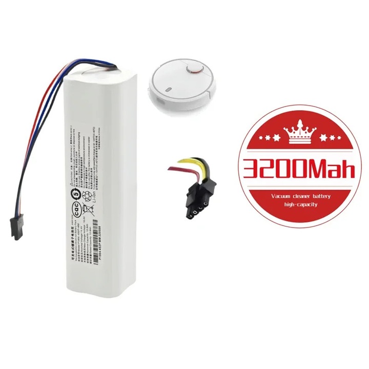Acumulator de schimb, P2008 4S2P MMBK, 3200 mAh, Li-ion, Compatibil cu F9/D9/L10 Pro Plus, RLS3/RLS5/RLS5L/RLS5D, Doar acumulator, Mov