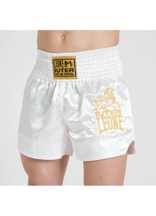 Short Combat Leone x IUTER Alb, Alb/Auriu