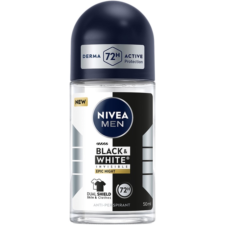 Deodorant roll-on masculin NIVEA MEN Black&White Epic Night 50 ml
