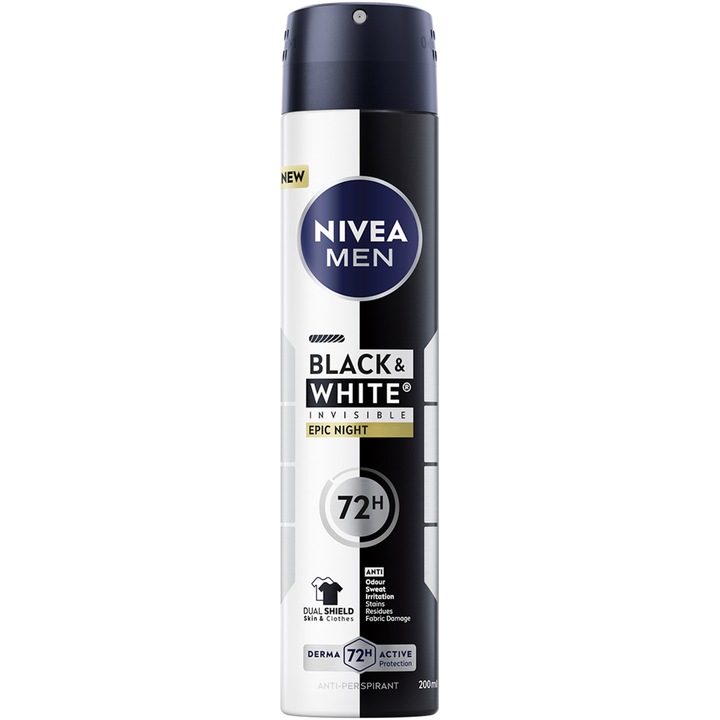 Deodorant spray masculin NIVEA MEN Black&White Epic Night 200 ml