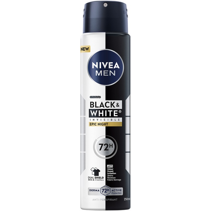 Deodorant spray masculin NIVEA MEN Black&White Epic Night 250 ml