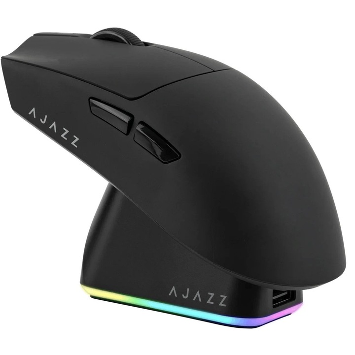 Безжична геймърска мишка Ajazz AJ139 V3 MC, Черен, USB