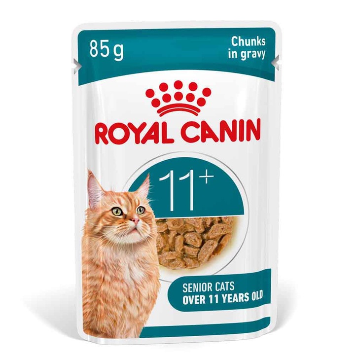 Royal Canin Ageing 11+ Hrana Umeda 85g Bucati in Sos Pentru Pisici Mature Peste 11 Ani