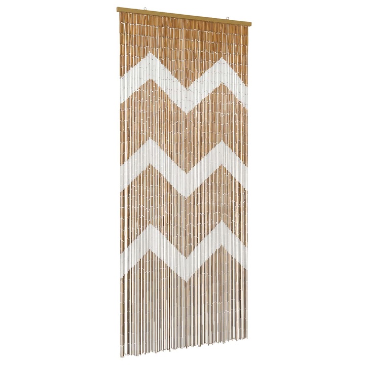 Cortina pentru usa de insecte vidaXL, multicolor 200 x 90 cm Bambus