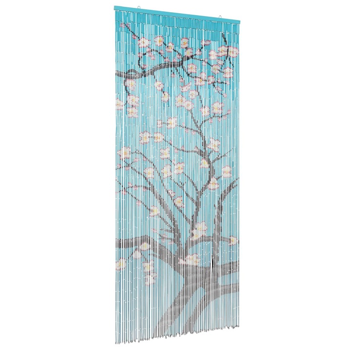 Cortina pentru usa de insecte vidaXL, multicolor 200 x 90 cm Bambus