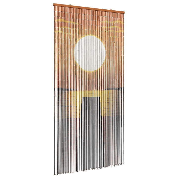 Cortina pentru usa de insecte vidaXL, multicolor 200 x 100 cm Bambus