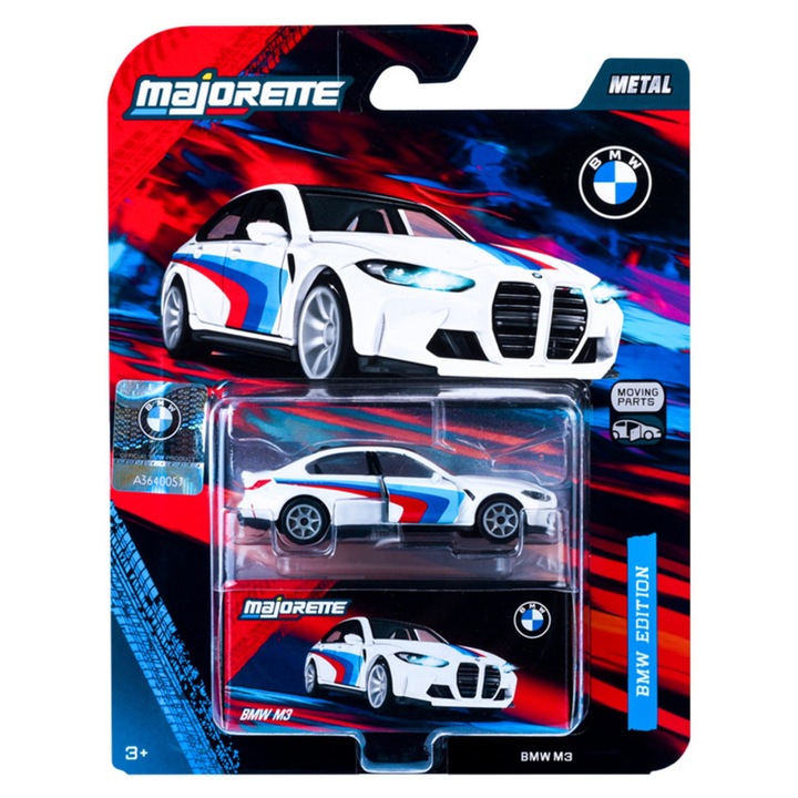BMW G80 M3 - fehér - BMW edition Deluxe - v1 - Majorette - 1:64